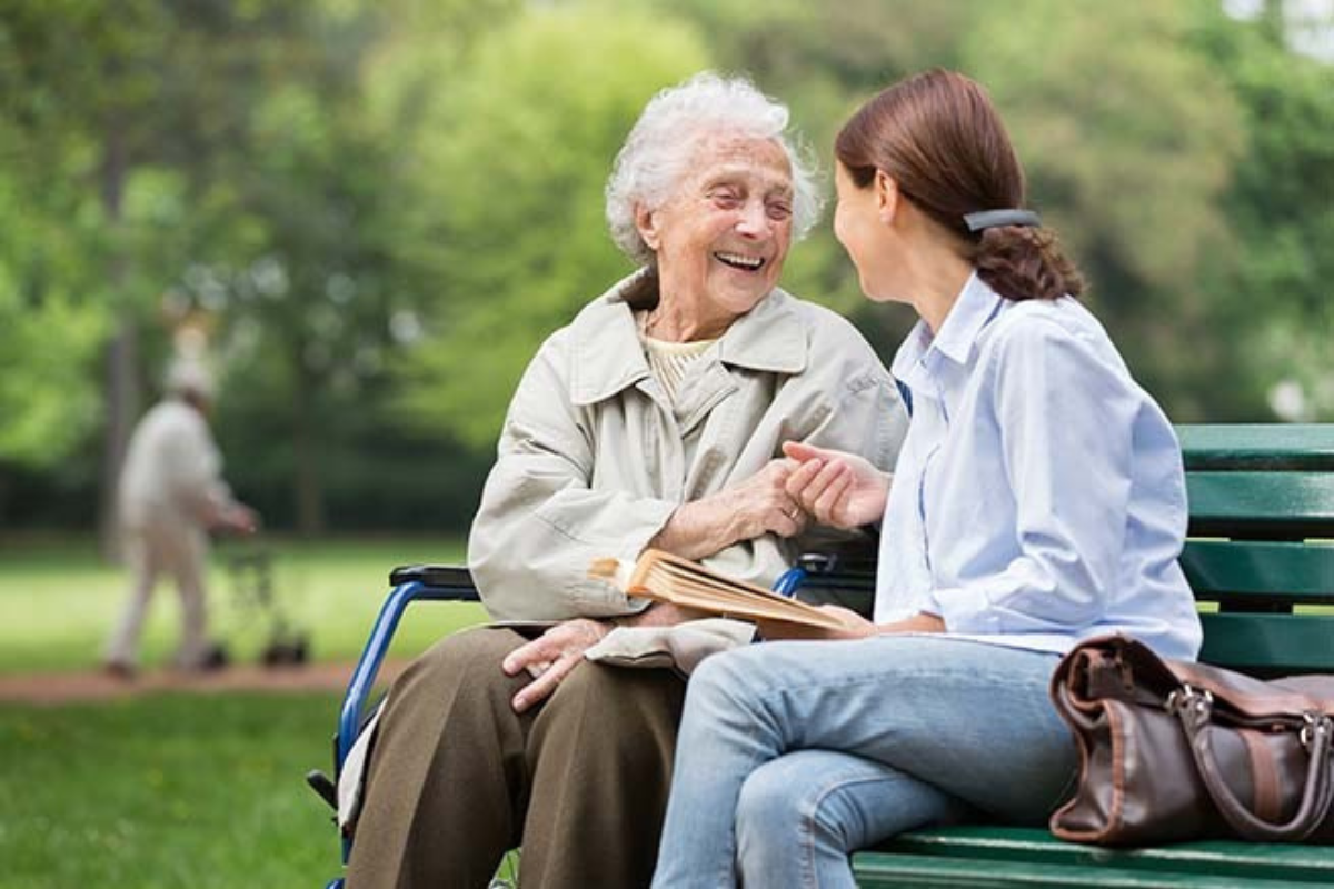 Women in park